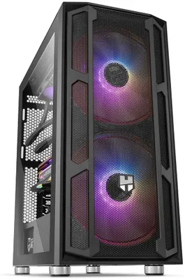 Produktbild von NOX Hummer Nova, Midi Tower, PC, Schwarz, ATX, ITX, micro ATX, SPCC, Taschenlüfter