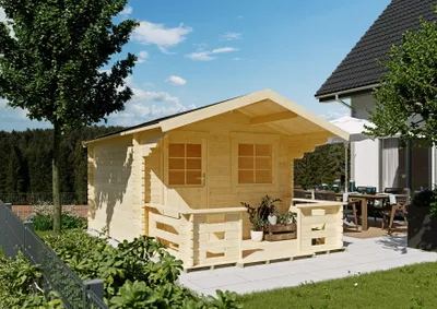 Produktbild von Gartenhaus Bloomfield 3,00x3,00 m - inklusive Terrasse