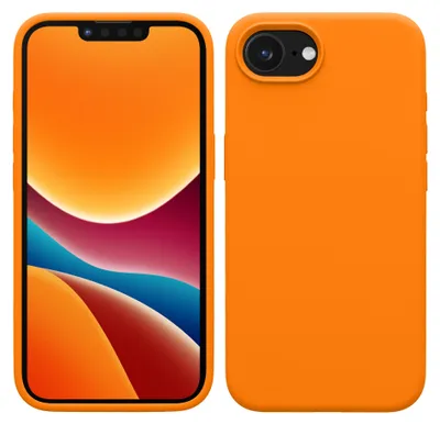 Produktbild von kwmobile Handyhülle für Apple iPhone 17e / iPhone 16e Hülle - Case Silikon - Kabelloses Laden - Schutzhülle Cover in Fruity Orange