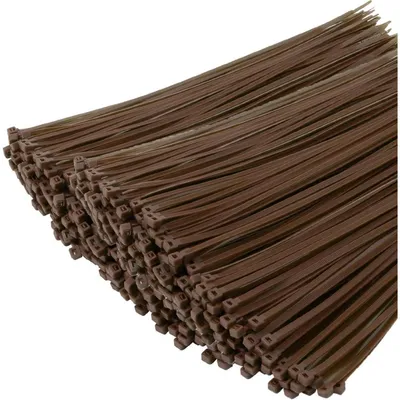 Produktbild von Kabelbinder Braun 200mm x 4.8mm 1000 Stück UV-beständig 22,7 kg Zugfestigkeit