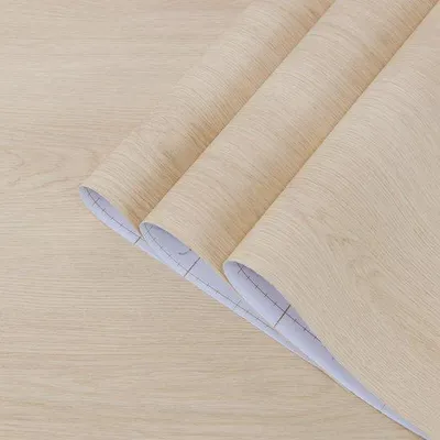 Produktbild von Unyqoos® Extra breite, selbstklebende hellbraune Holztapete für vielseitige Innenraum-Makeovers