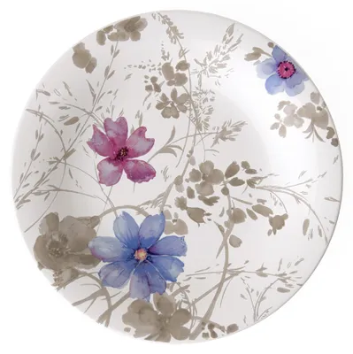 Immagine prodotto di Set di piatti piani da colazione Mariefleur Gris Basic di Villeroy & Boch, composto da 4 pezzi