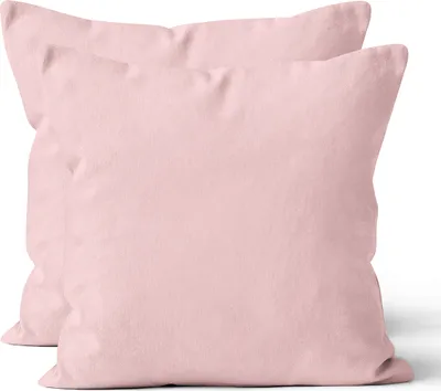 Produktbild von 2 er Set Mikrofaser UNI Kissenhüllen Kissenbezüge Kopfkissenbezug 80x80 cm, Rosa