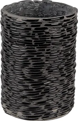 Produktbild von Clayre & Eef Teelichthalter Ø 10x15 cm Schwarz Glas