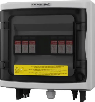 Immagine prodotto di Scatola di giunzione solare PV DC 1000V T1 T2 2 stringhe Doktorvolt 2421
