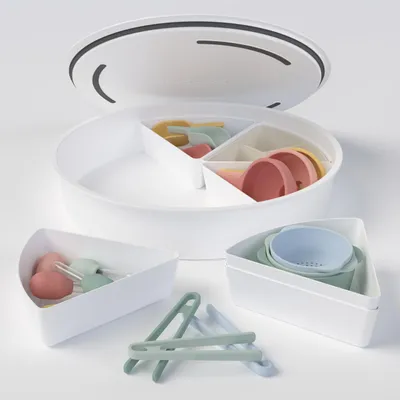 Produktbild von Spieltray mit Deckel und Spielwerkzeug für Kleinkinder