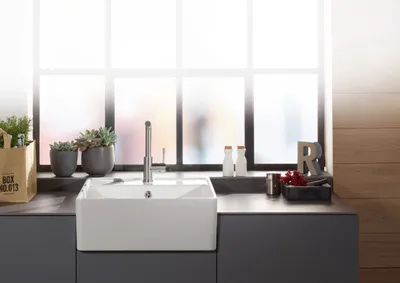 Produktbild von Villeroy & Boch Keramikspüle 632062KR, Spülstein Einzelbecken Spülsteine - inkl.