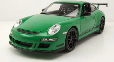 Produktbild von Welly 18015G Porsche 911 (997) GT3 RS 2007 grün 1:18
