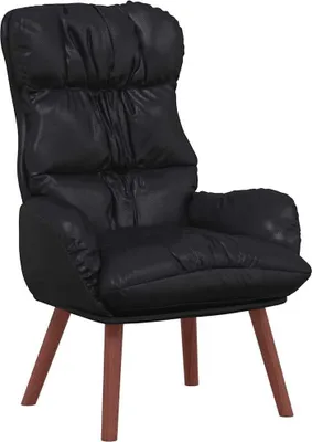 Image de vidaXL Fauteuil noir 69 x 74 x 93 cm similicuir