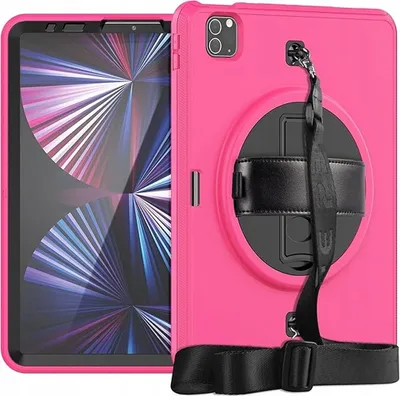Immagine prodotto di Custodia per iPad Air 5/Air 4 10,9" con supporto e tracolla Rosa