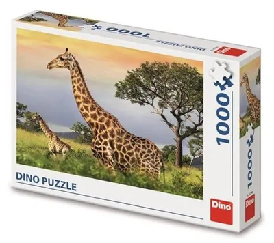 Obrázok produktu pre Rodina žiraf Dino 1000 puzzle