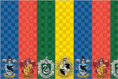Produktbild von Harry Potter Hogwarts Houses Papier Tischdecke 120x180 cm