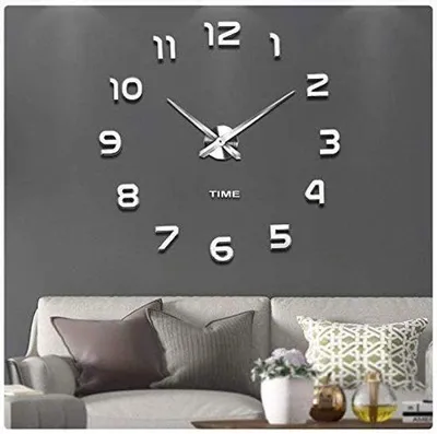 Immagine prodotto di Moderno orologio da parete silenzioso con effetto 3D - Decorazione d'interni fai da te