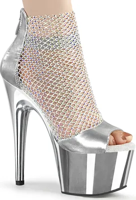Produktbild von ADORE-765RM Damen Sandale von Pleaser, Silber , EU 40, US 10
