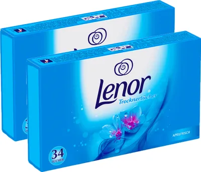 Produktbild von Lenor Trocknertücher Aprilfrisch 34 Tücher - Wäschepflege im Trockner (2er Pack)