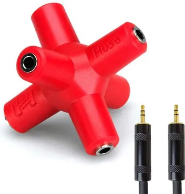 Image de Hosa GMM105 Knucklebone répartiteur 5 voies avec câble