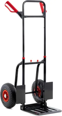 Zdjęcie produktu dla Składana wózek transportowy - Wózek paletowy - Do transportu ciężkich ładunków - Udźwig: 200 kg - Wymiary: 74 x 48,5 cm - Kolor: czarny