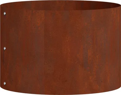 Image de Anneau de jardinière Marron 30 x 30 x 20 cm Acier patiné