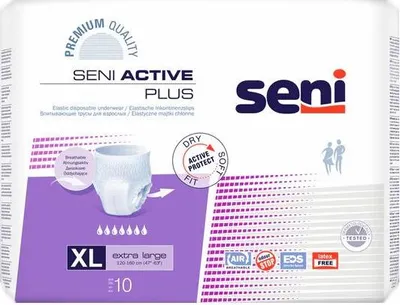 Image de Seni Active Plus XL - 8 paquets de 10 protections