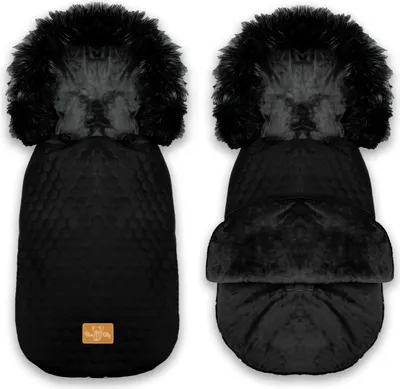 Produktbild von BlaueKatze Winterfußsack Fußsack für einen Kinderwagen Fußack; Fußsack auf Schlitten; Wasserdicht 95 cm
