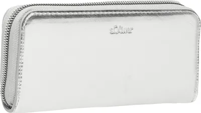 Produktbild von s.Oliver Geldbörse Zip Around Wallet White silberfarben