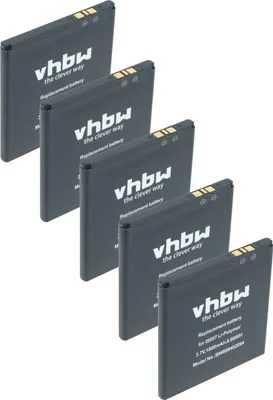 Produktbild von vhbw 5x Akku Ersatz für Pax IS057 für Barcodescanner POS (1800 mAh, 3,7 V, Li-Polymer)