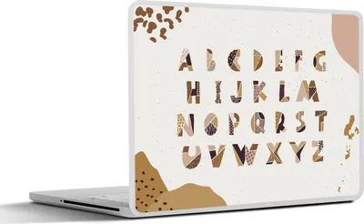 Produktbild von MuchoWow® Laptop Aufkleber Sticker Cover Zitate - Sprichwörter - Kinder - Alphabet - Baby 30x22 cm - Laptop-Sticker