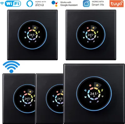 Produktbild von 5X Tuya Wifi-Digitalanzeige, intelligenter Raumthermostat , fuer 5A Warmwasserbereitung Fussbodenheizung Thermostat Wandthermostat, kompatibel mit Alexa und Google Assistant