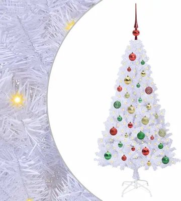 Immagine prodotto di vidaXL Albero di Natale artificiale bianco 120 cm in PVC e acciaio