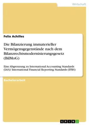 Produktbild von Die Bilanzierung immaterieller Vermögensgegenstände nach dem Bilanzrechtsmodernisierungsgesetz (BilMoG)