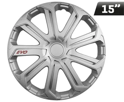 Obrázek produktu pro Kryty kol Evo stříbrné 15", 4 ks