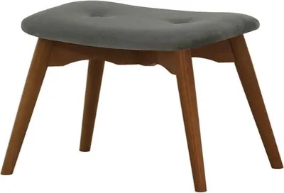 Image de Repose-pied Ducan Velvet-Kronos 22-Chêne foncé