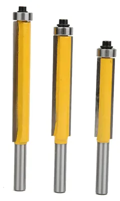 Obrázok produktu pre Sada frézových bitov, 3 kusy, priemer 8 mm, určená na drevárstvo