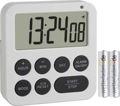 Produktbild von TFA 38.2051.02 Digitaler Timer Stoppuhr Wecker Eieruhr Uhrzeit