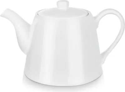 Immagine prodotto di Orion caffettiera teiera in porcellana con manico e coperchio per caffè tè bianco LUNA 2 L