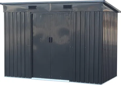 Image de TEPRO 7707 Abri de jardin métallique Mulit Shed L avec toit à une pente