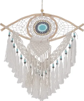 Produktbild von Traumfänger Boho 46 cm - Drittes Auge, Creme-weiß, Traumfänger, Mobiles