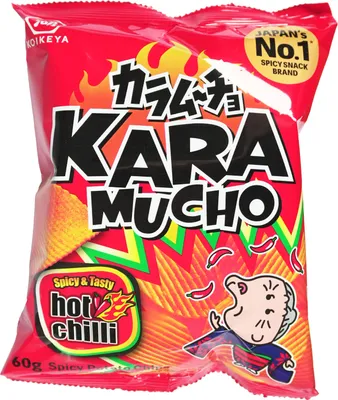 Produktbild von KOIKEYA Karamucho Potato Chips Hot Chilli Flavour Ridge Cut 60g