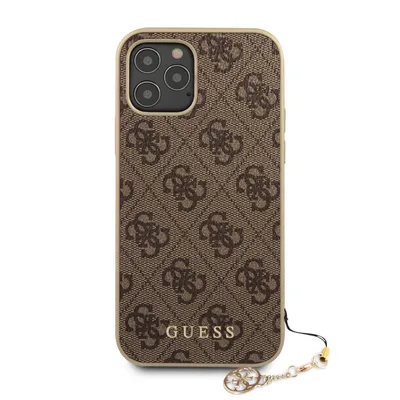 Produktbild von Guess 4G Charms Collection - iPhone 12 / iPhone 12 Pro Case (brown)