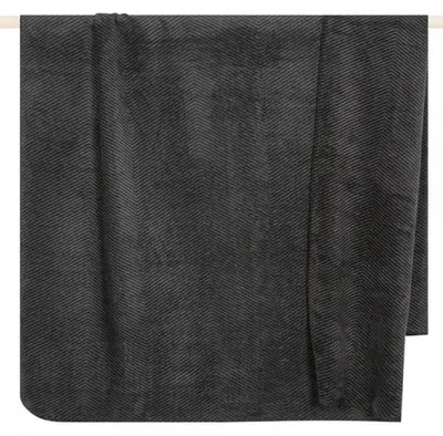 Produktbild von pad Decke Byron Fischgrätmuster Schwarz Grey (150x200cm)