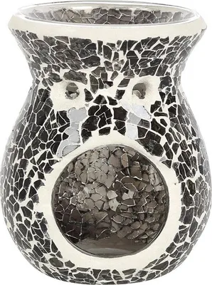 Immagine prodotto di Something Different - Bruciatore a olio, effetto cracking SD4212 (11 cm x 8,5 cm x 8,5 cm) (Grigio metallo)