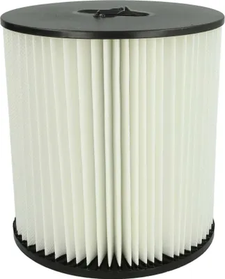 Produktbild von vhbw Faltenfilter kompatibel mit VacuFlo FC550, FC610, FC650, FC520, FC530, FC300 Staubsauger - Patronenfilter Schwarz Weiß