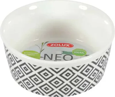 Image de Gamelle céramique NEO rongeur chat 250ml blanc Zolux