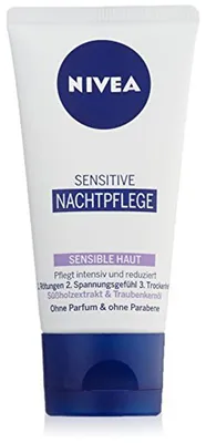 Zdjęcie produktu dla Nivea Sensitive Night Care, do skóry wrażliwej, 1 opakowanie (1 x 50 ml)