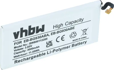 Produktbild von vhbw Akku kompatibel mit Samsung Galaxy S7, S7 Duos, S7 LTE, S7 XLTE Handy Smartphone Telefon (3000 mAh, 3,85 V, Li-Polymer)