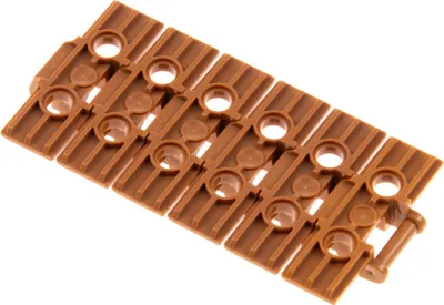 Produktbild von 6x Lego Technic Kettenglieder 5x3x1 hell nougat Kette Glied 6442980 42479 57518