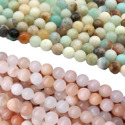 270 Edelsteinkugeln 4 mm, bunt, für DIY-Schmuck