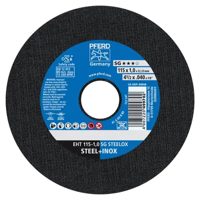 Zdjęcie produktu dla PFERD 61340412, 11,5 cm, 1 mm, 13300 RPM, 25 szt.