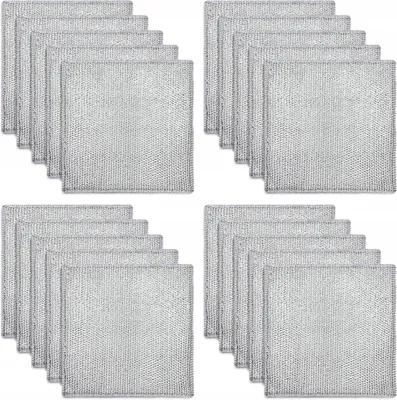 Zdjęcie produktu dla Ścierki Druciane Kuchenne 20x20 cm do Zmywania 20 szt.