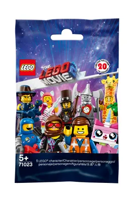A bag of LEGO minifigures from The LEGO Movie 2.